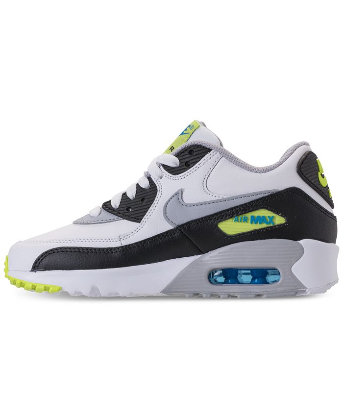 Nike Boys' Air Max 90 Leather Running Sneakers from Finish Line - Macy's