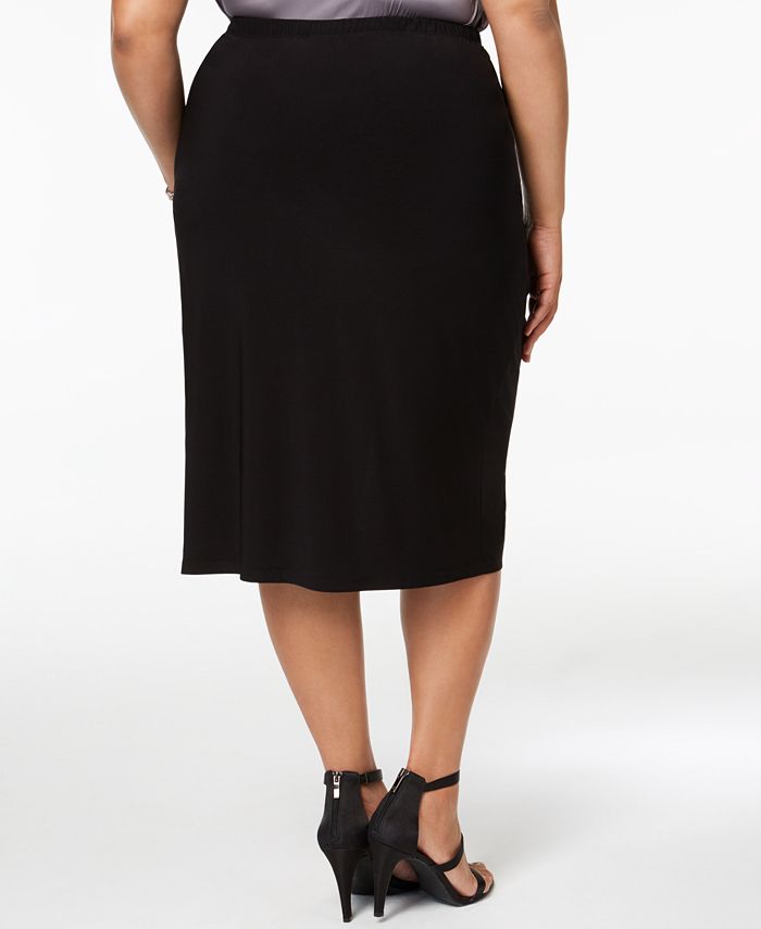 MSK Plus Size Embellished A-Line Skirt - Macy's