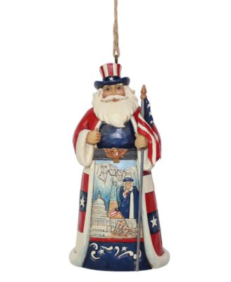 Jim Shore - USA Santa Ornament