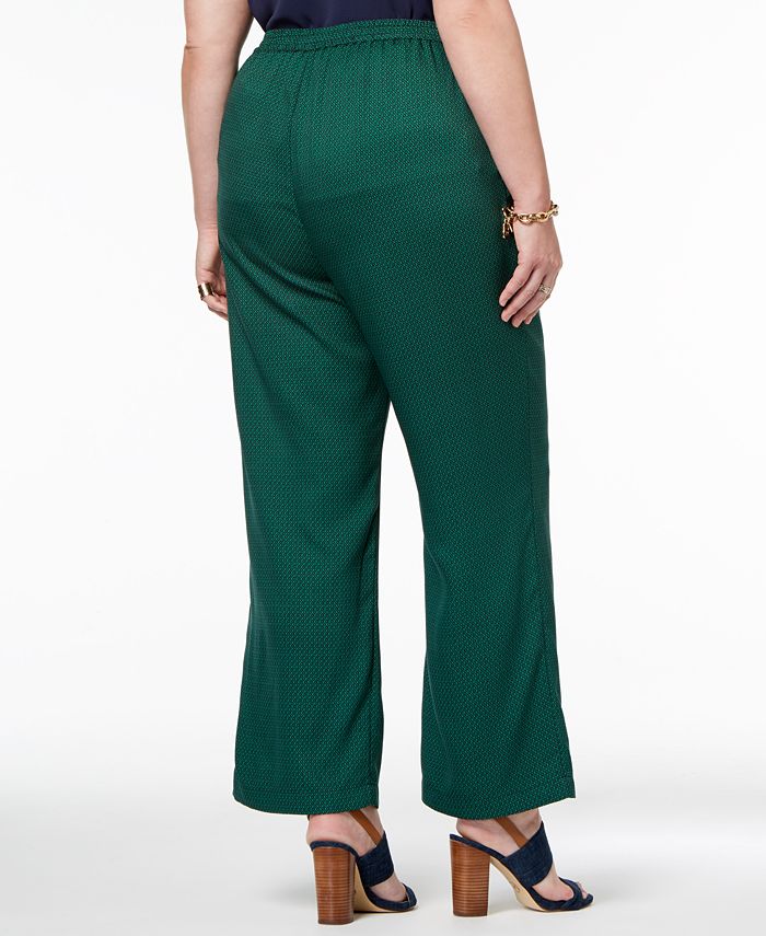 Michael Kors Plus Size Jacquard Drawstring Pants - Macy's