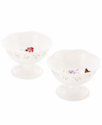 Lenox - Butterfly Meadow Footed Dessert Bowls
