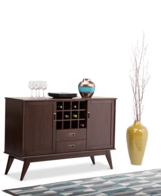 Kentler Mid Century Sideboard Buffet and Wine Rack