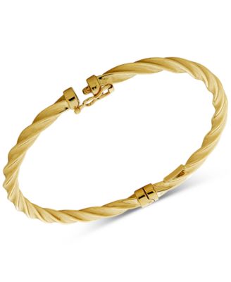 Macy's Twist Bangle Bracelet In 14k Gold - Macy's