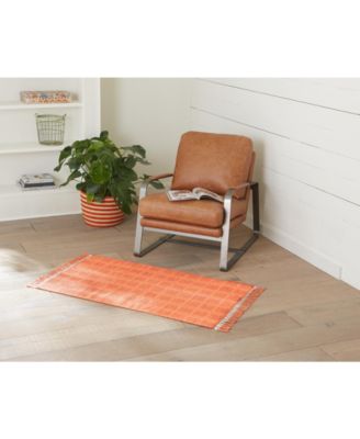 Jollene 27" Leather Accent Chair, Created for Macy's