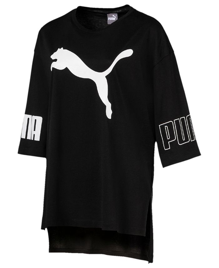 Puma dryCELL Logo Relaxed T-Shirt & Reviews - Tops - Women - Macy's