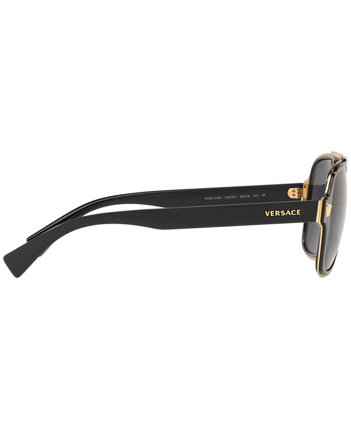 Versace Men's Polarized Sunglasses, VE2199 - Macy's