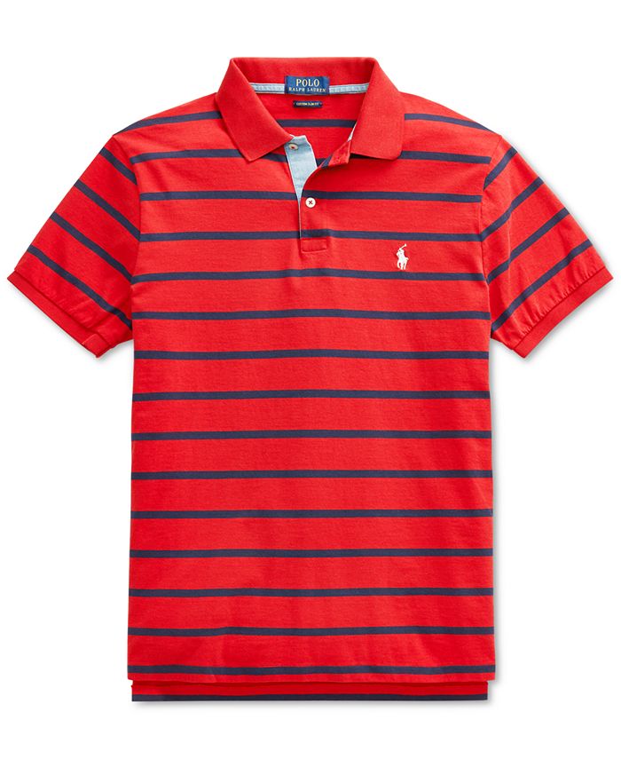 Polo Ralph Lauren Men's Big & Tall Classic Fit Striped Polo & Reviews ...