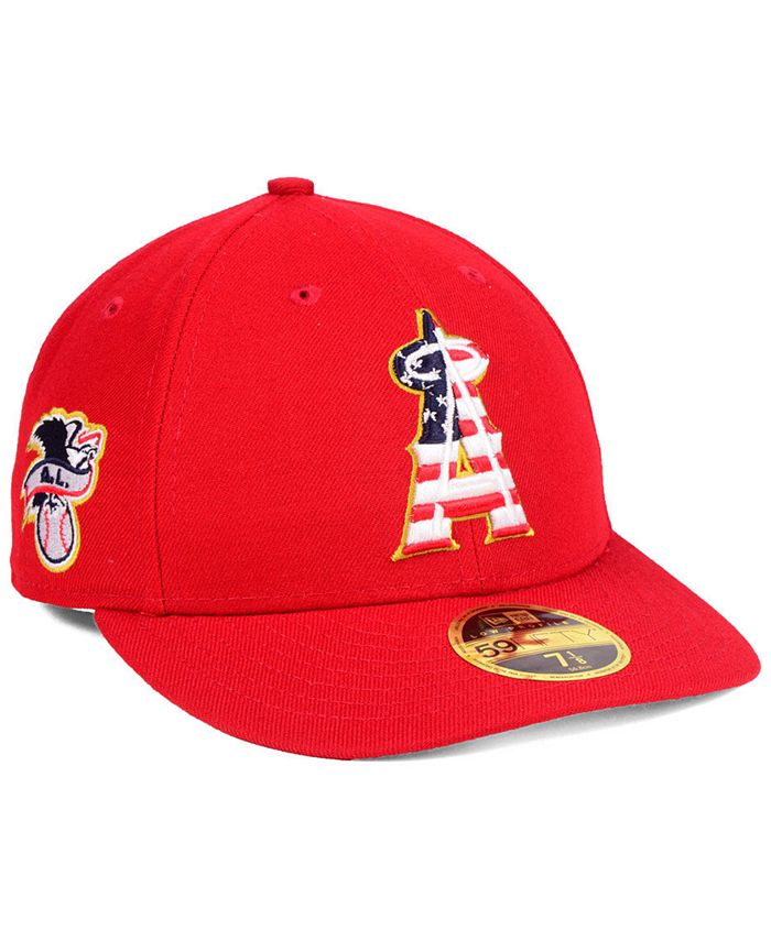 New Era Los Angeles Angels Stars and Stripes Low Profile 59FIFTY Fitted ...