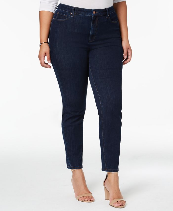 Charter Club Plus Size Windham Tummy-Control Skinny Jeans, Created for ...