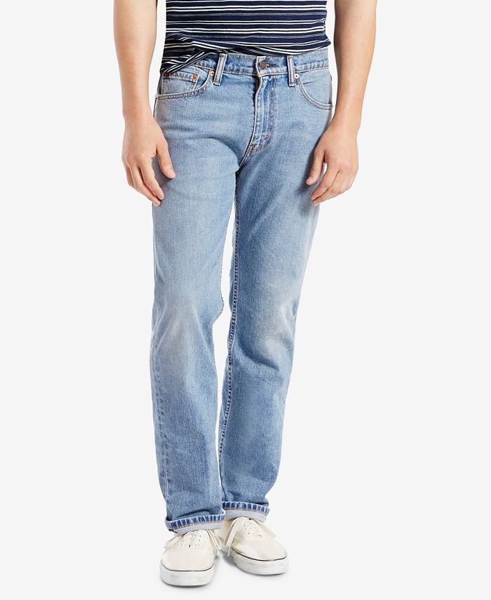 skjorte Skyldfølelse arm Levi's Men's 505™ Regular Straight Fit Stretch Jeans - Macy's