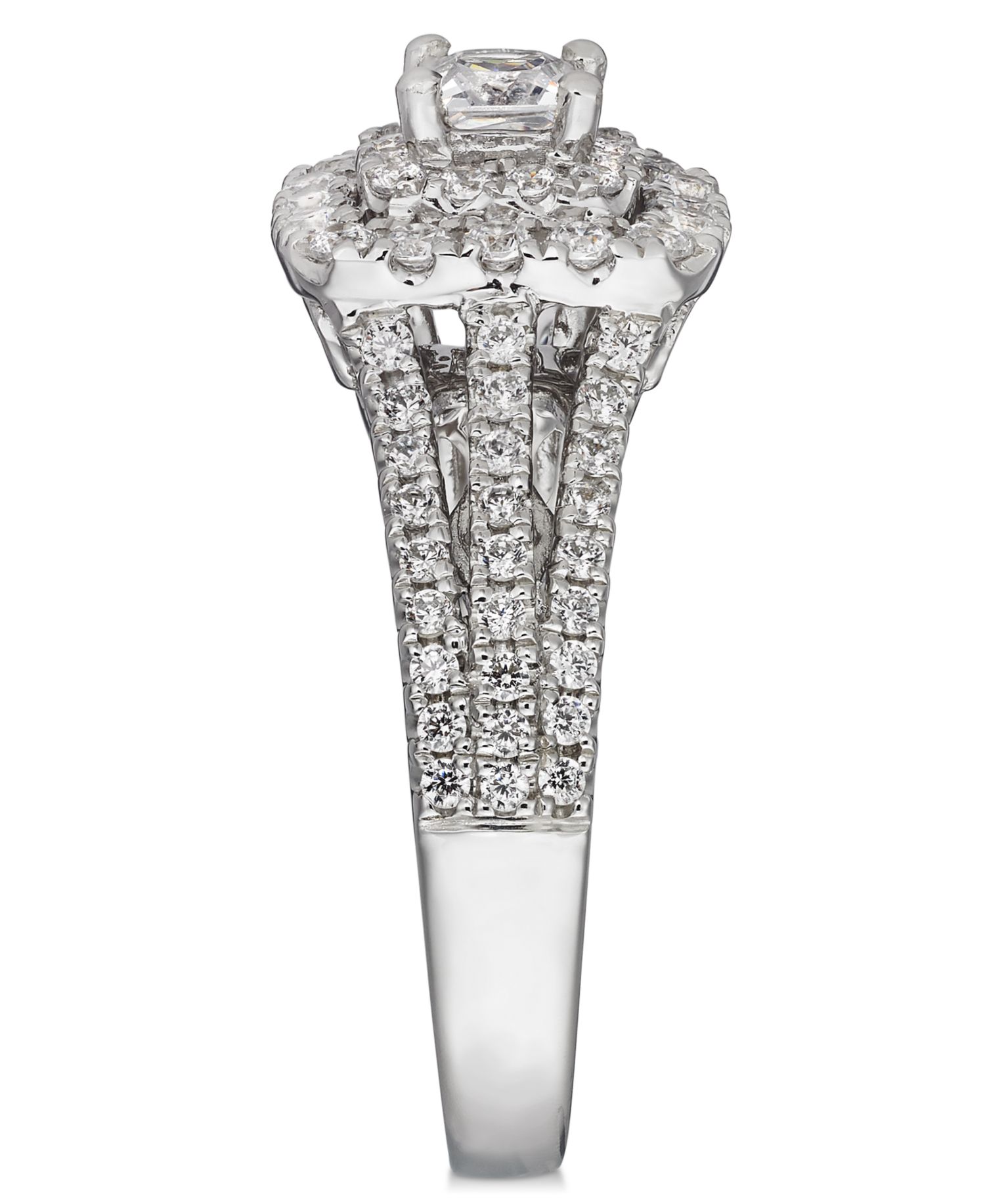 Diamond Princess Cut Engagement Ring (1 ct. t.w.) in 14k White Gold