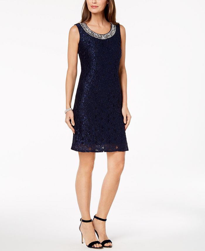 R & M Richards Embellished Lace Sheath Dress & Jacket & Reviews
