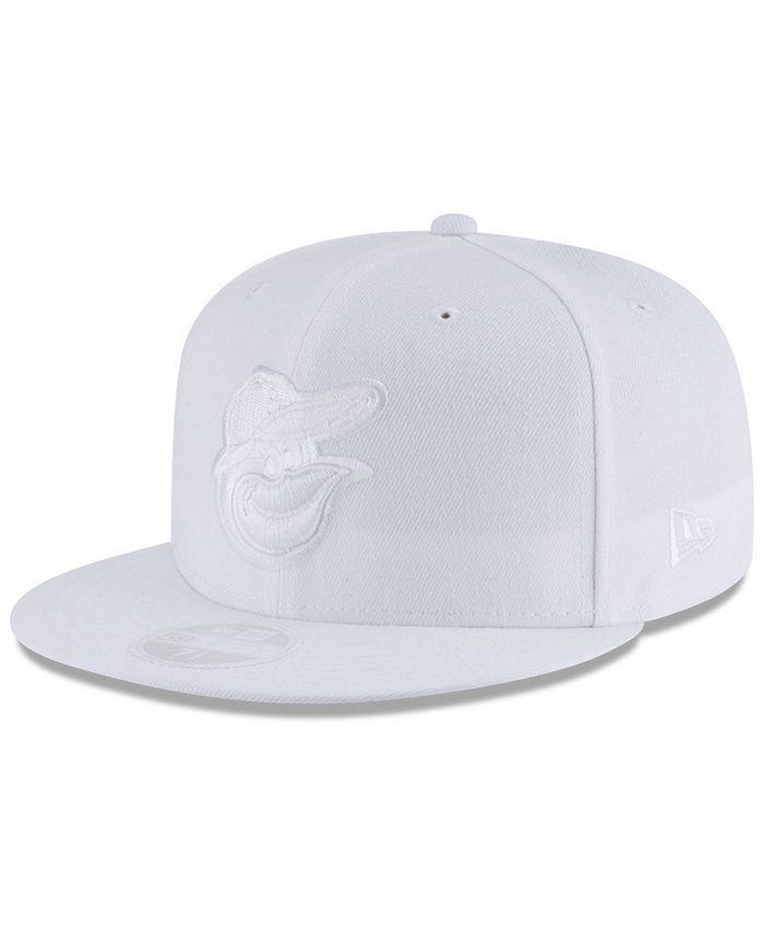 New Era Baltimore Orioles White on White 59FIFTY Fitted Hat