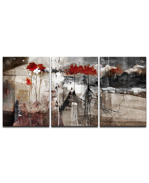 Ready2HangArt 'Abstract' 3-Pc. Canvas Art Print Set & Reviews - Wall ...
