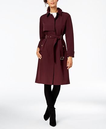 Michael Kors Single-Breasted Belted Trench Coat & Reviews - Coats ...