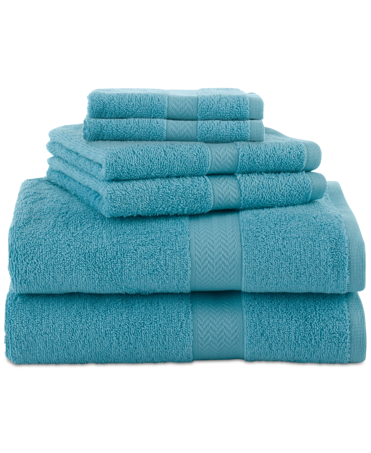 Martex Ringspun Cotton 6-pc. Towel Set In Island Blue
