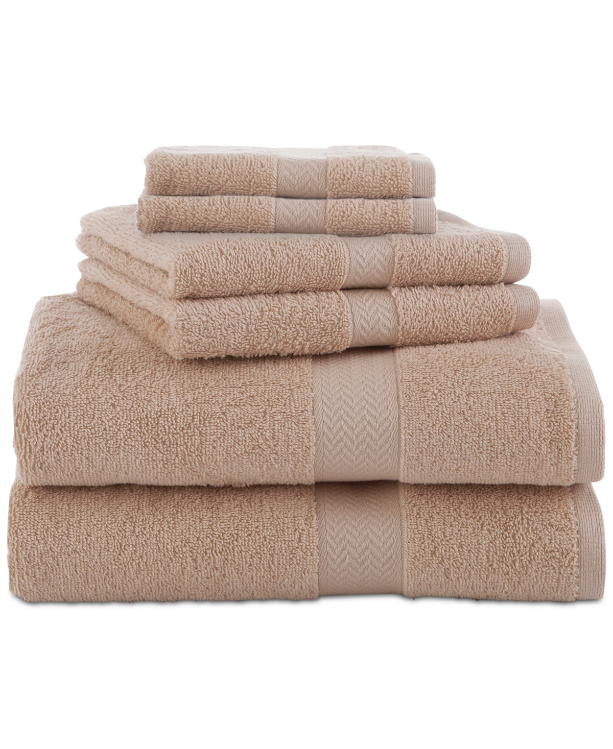Martex Ringspun Cotton 6-pc. Towel Set In Sand