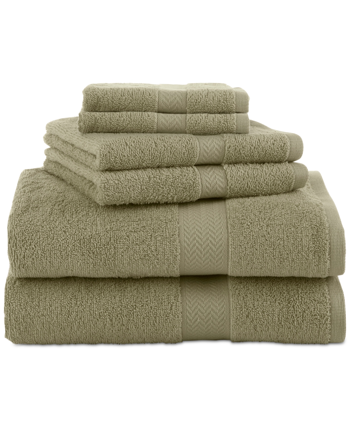 Martex Ringspun Cotton 6-pc. Towel Set In Sea Green
