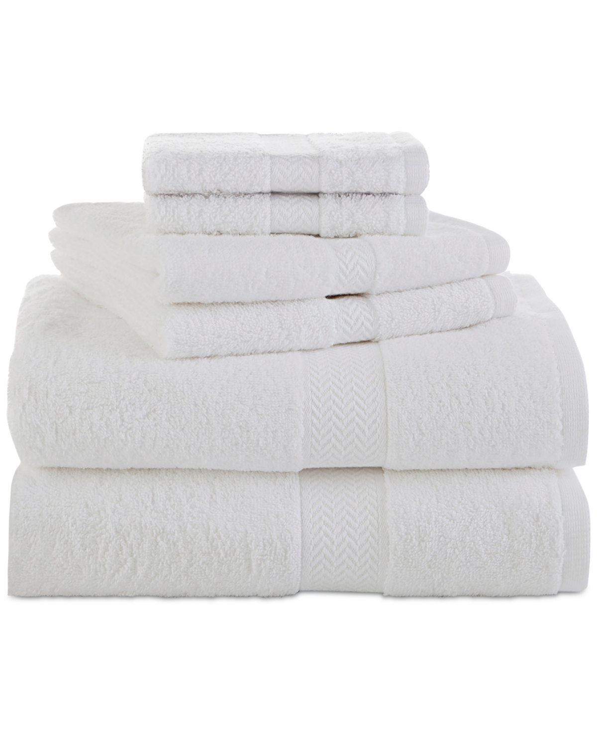 Martex Ringspun Cotton 6-pc. Towel Set In White