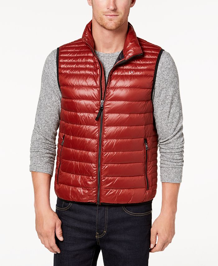 Calvin Klein Men's Packable Full-Zip Puffer Vest & Reviews - Coats & Jackets  - Men - Macy's