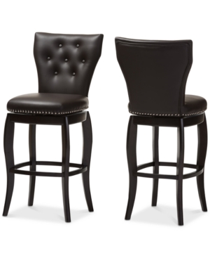 FURNITURE SYCILY SWIVEL BAR STOOL (SET OF 2)