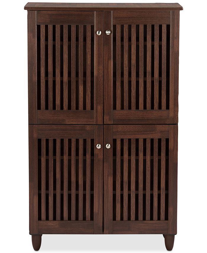 Furniture - Pacari Shoe Storage Tall Cabinet, Quick Ship