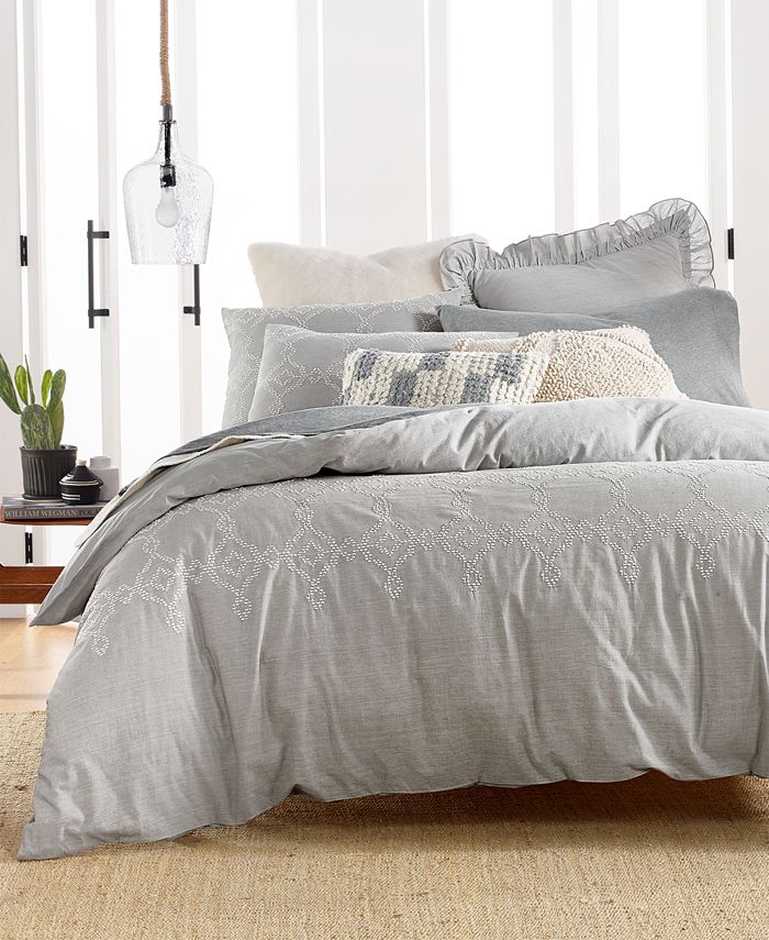 Lucky Brand Faux Fur Ivory European Sham, Created for Macy's - Macy's