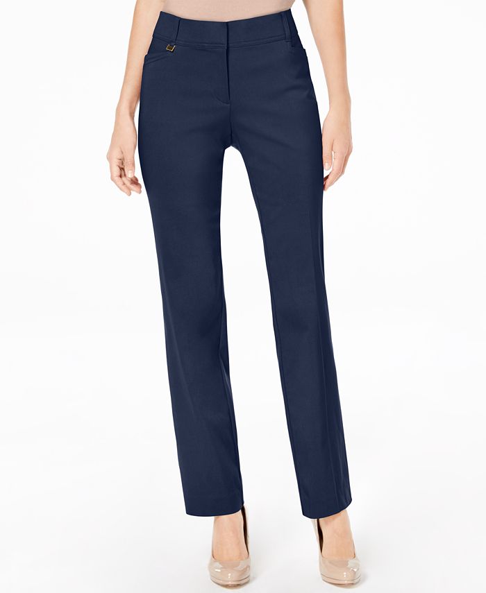 JM Collection Studded Pull-On Tummy Control Pants, Regular And Short  Lengths, Created For Macy's