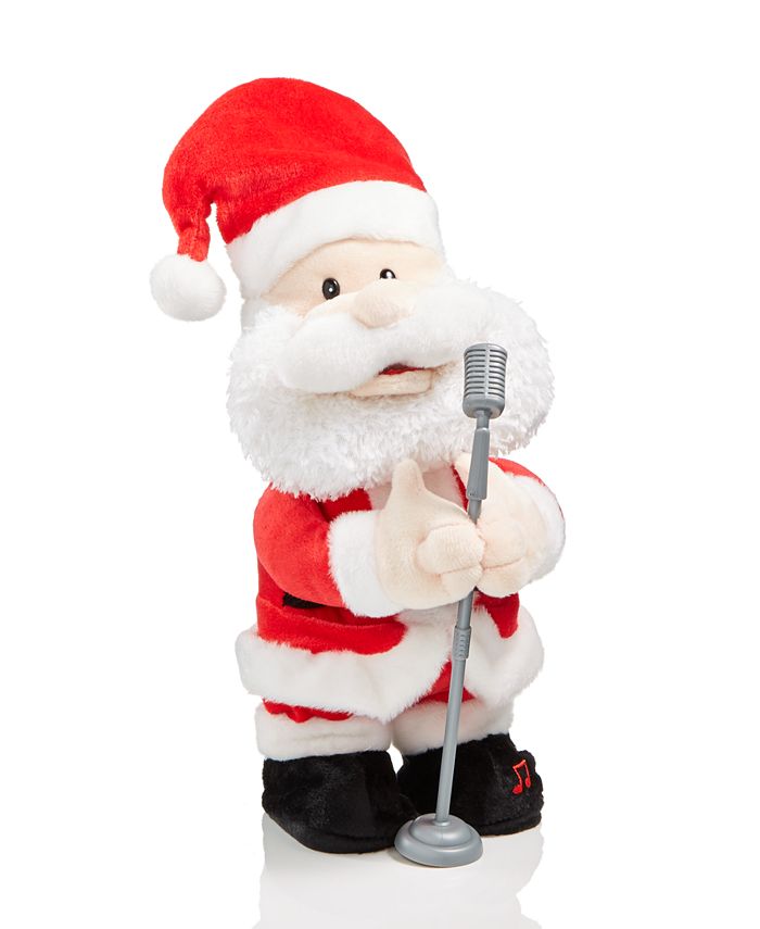 Holiday Lane Animated Plush Singing Solo Santa, Created for Macy's & Reviews - Shop All Holiday