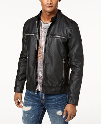 Men's Mule Brown Leather Biker Jacket
