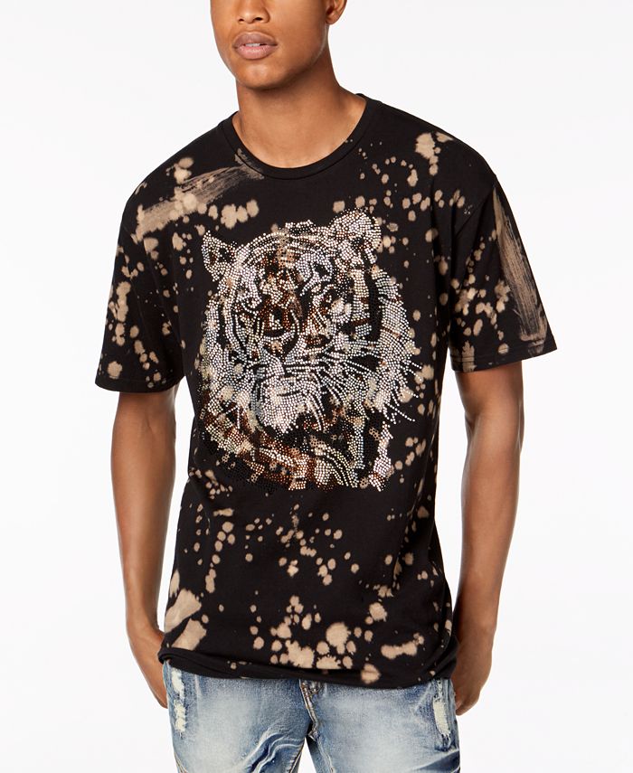 Reason Men's Rhinestone Tiger Splatter Graphic TShirt Macy's
