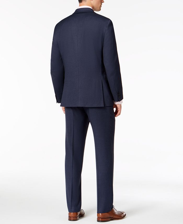 Tommy Hilfiger Men's Modern-Fit THFlex Stretch Blue Neat Suit - Macy's