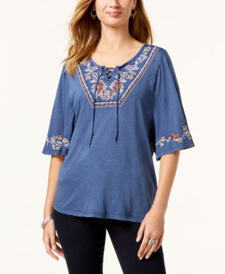 macys peasant tops