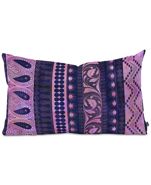Deny Designs Schatzi Brown Bodhi Bohemian Stripe Purple Oblong Throw