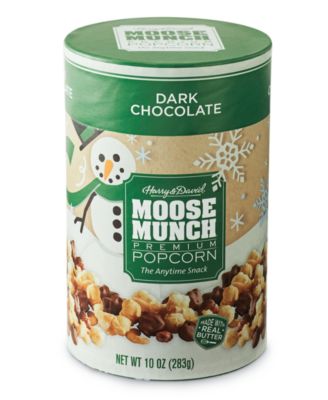 Harry & David - Dark Chocolate Moose Munch Gourmet Popcorn Holiday Canister