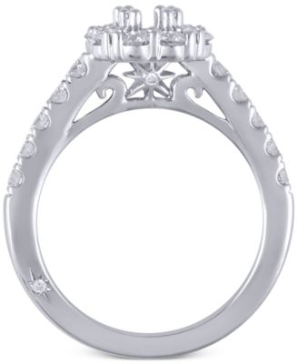 Certified Diamond Bridal Set (2 ct. t.w.) in 18k White, Yellow or Rose Gold