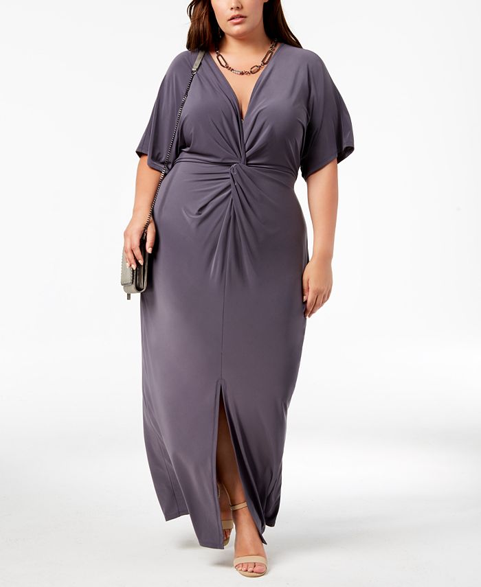 Love Squared Trendy Plus Size Twist-Front Maxi Dress - Macy's