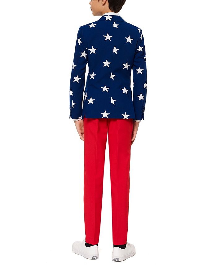 OppoSuits Big Boys Stars & Stripes Americana Suit - Macy's