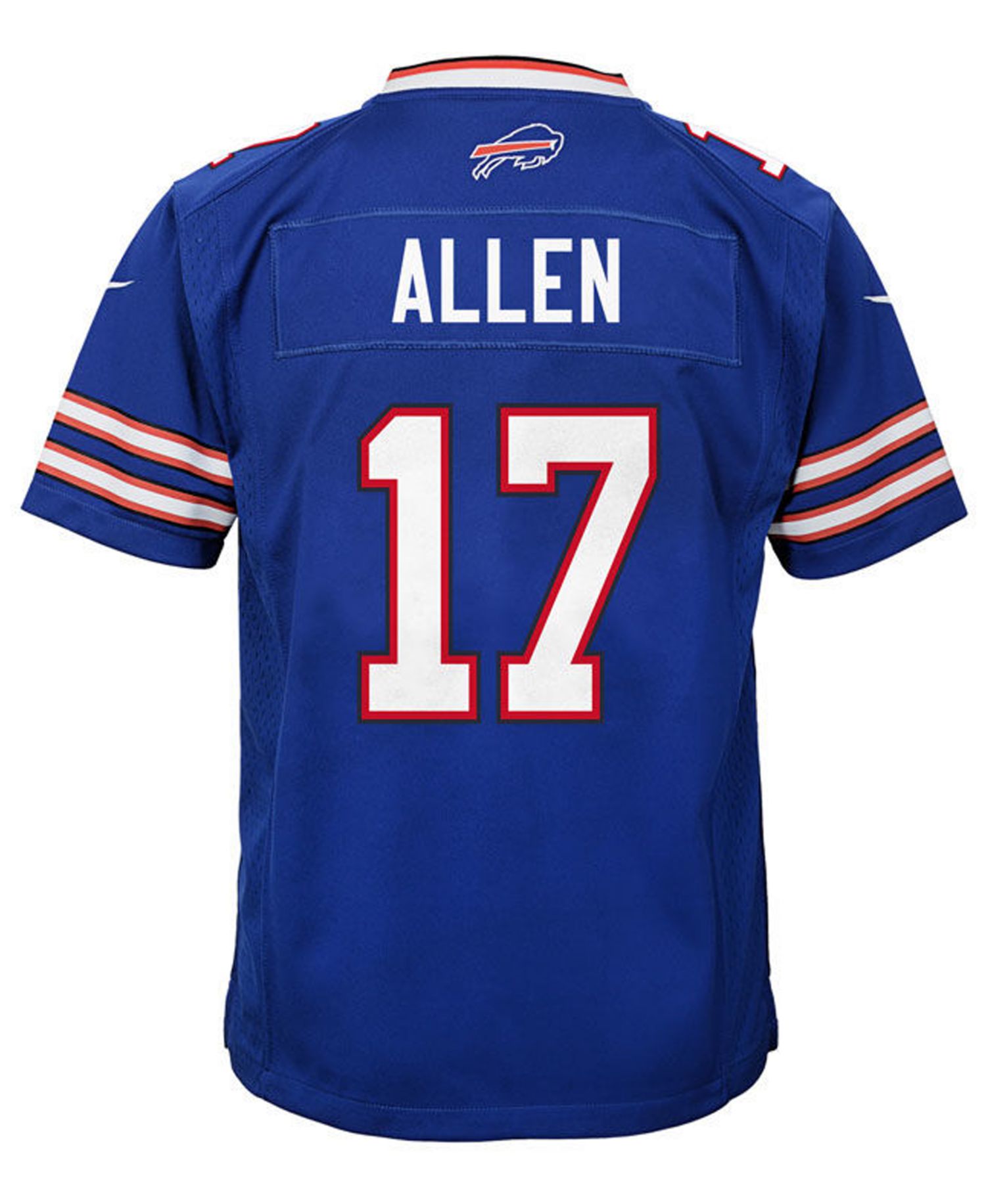 Big Boys and Girls Josh Allen Buffalo Bills Game Jersey