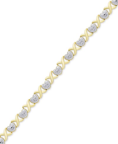 Lucky Brand Gold-Tone Pavé Wrapped Stone Cuff Bracelet - Macy's