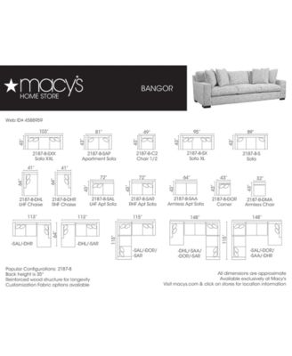 Furniture CLOSEOUT! Bangor 49" Chair and a Half, Created for Macy's