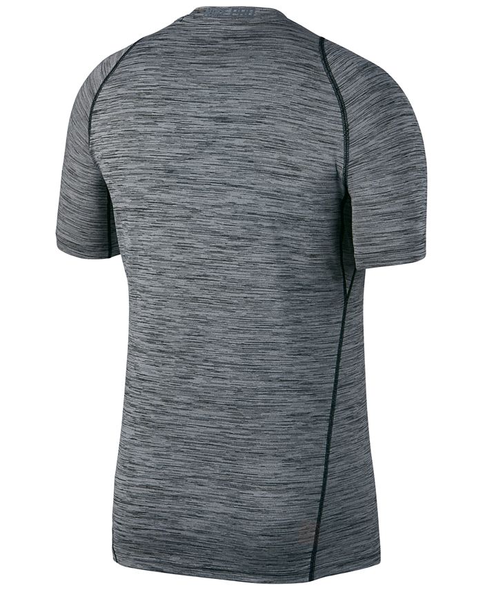 Nike Men's Pro Dri-FIT Fitted Heathered T-Shirt - Macy's