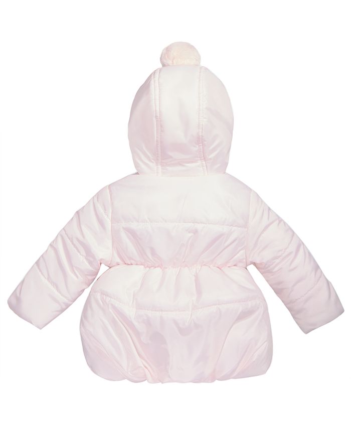 First Impressions Baby Girls Pom-Poms Hooded Jacket, Created for Macy's ...