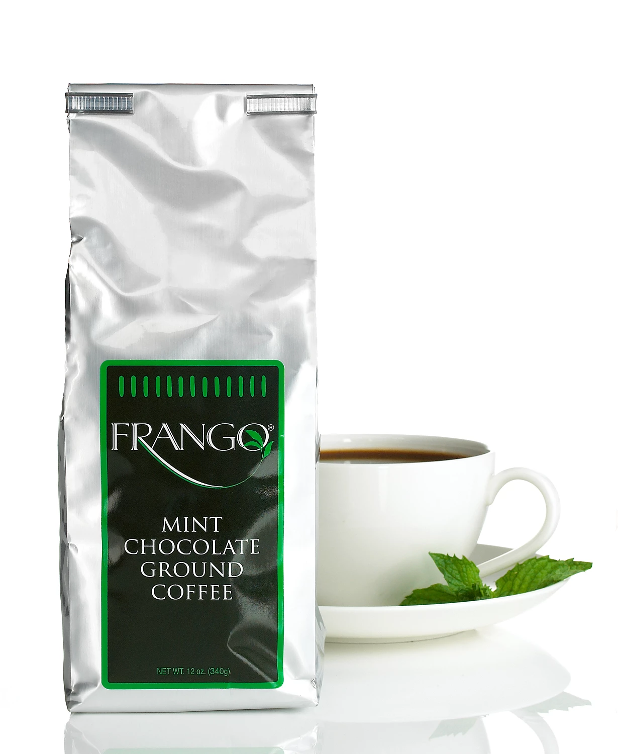 Frango Flavored Coffee, 12 oz. Chocolate Mint Flavored Coffee