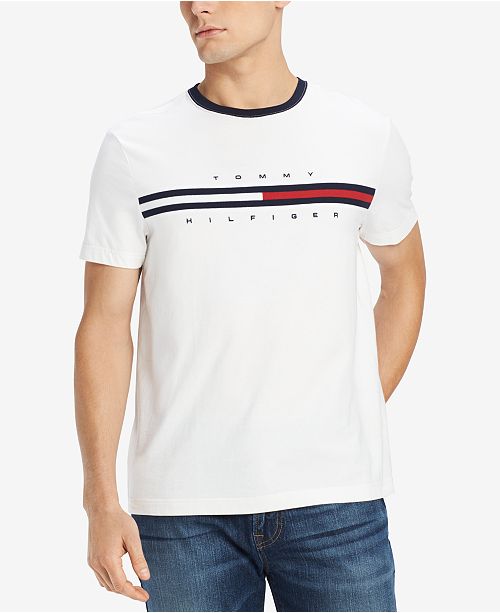 Tommy Hilfiger Men S Logo Print T Shirt Reviews T Shirts Men