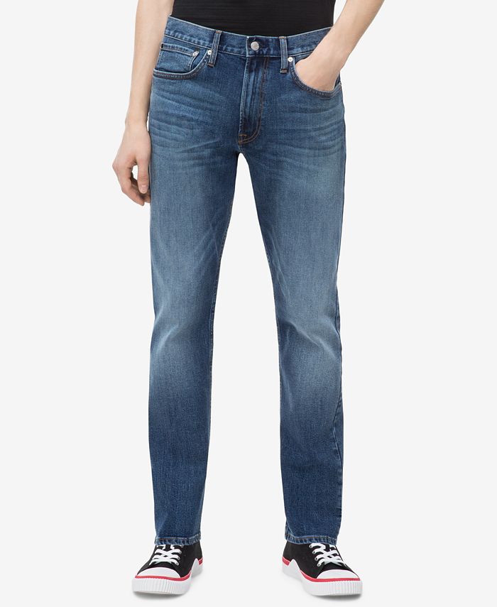 Calvin Klein Jeans Athletic Tapered Fit - Macy's