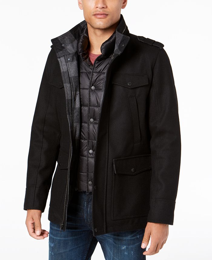 skipper plus Tale GUESS Men's Military-Inspired Coat with Plaid Detail, Created for Macy's &  Reviews - Coats & Jackets - Men - Macy's