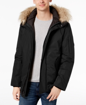 Calvin Klein Men's Snorkel Jacket with Faux-Fur Trim