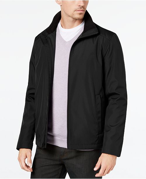 Calvin Klein Men S Full Zip Stand Collar Lightweight Jacket