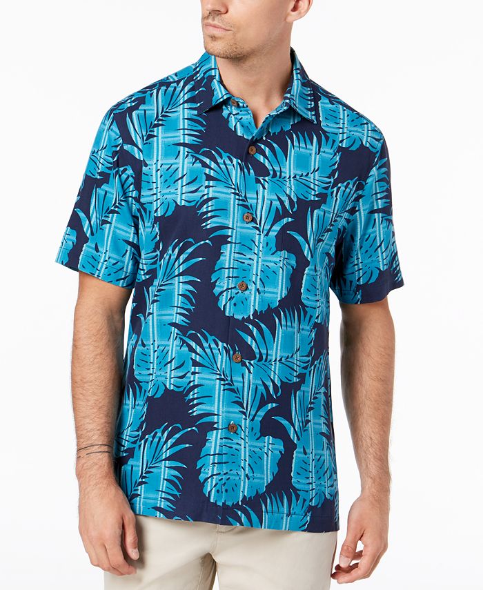 Tommy Bahama Men's Palm Del Plaid Silk Shirt & Reviews - Casual Button ...